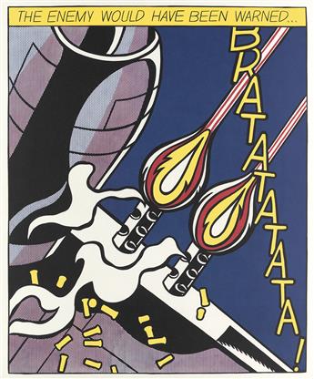 ROY LICHTENSTEIN As I Opened Fire Poster, Triptych.